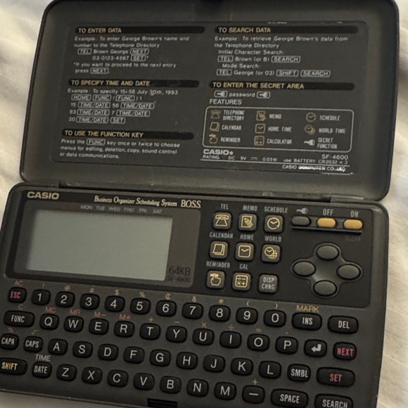 Casio Other - Casio Black Business Organizer with Keyboard